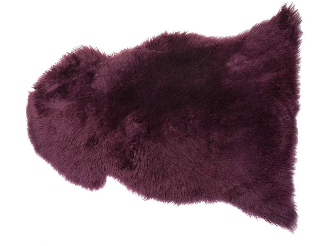 Tapete Uluru (Roxo - Pele Genuína - 100-110x65x8 cm)