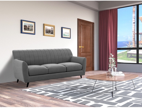 Sofá CSD (Algomerado de Madeira - Cinzento - 188 x 82 x 82 cm)