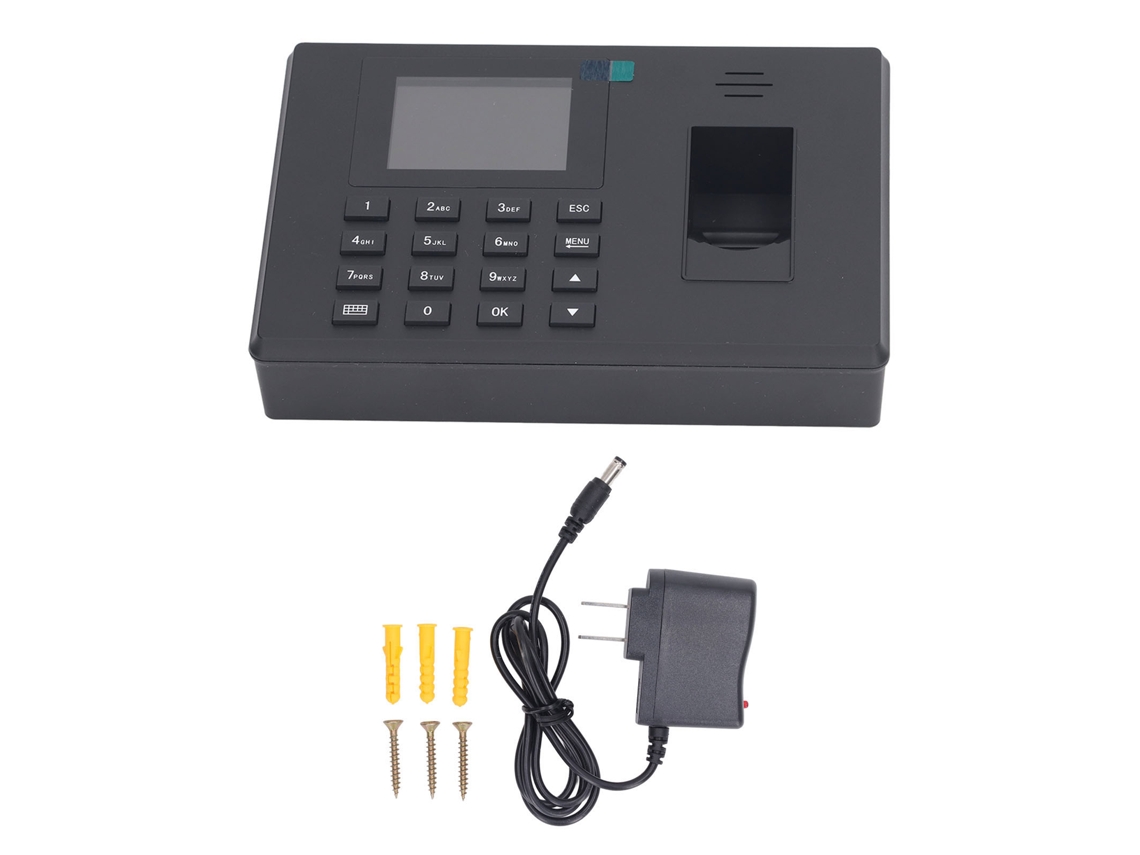 Máquina De Asistencia Huella Digital Reloj Checador Empleados 100-240v Plug Us
