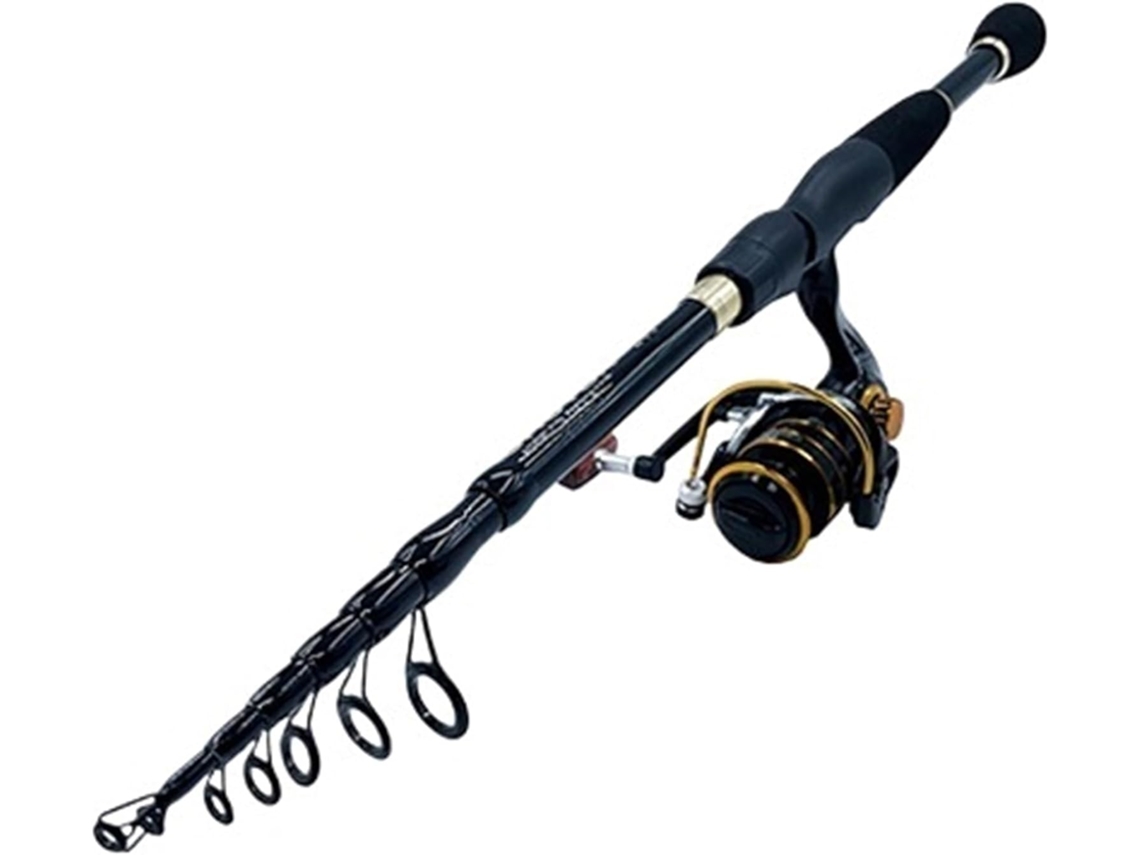 2,4 M 1,6 Vara Pesca Telescópica Ideal Iniciantes Experientes