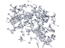 200 mini Pregadores de Papel Redondos, Enfeites De Metal Blanco Scrapbooking, Cartões, Artesanato E Decoração