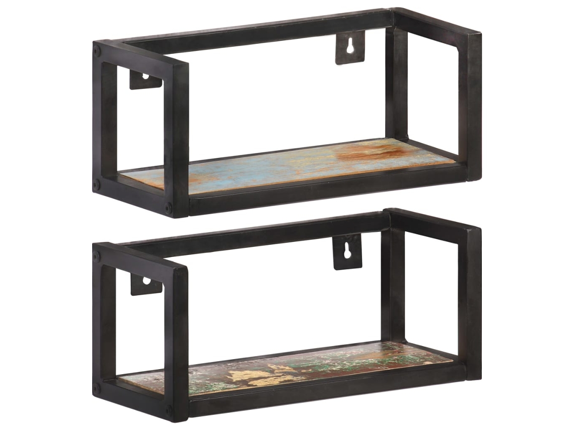 Wall Shelf, Wall Shelves Vidaxl Preto Madeira (40 Cm)