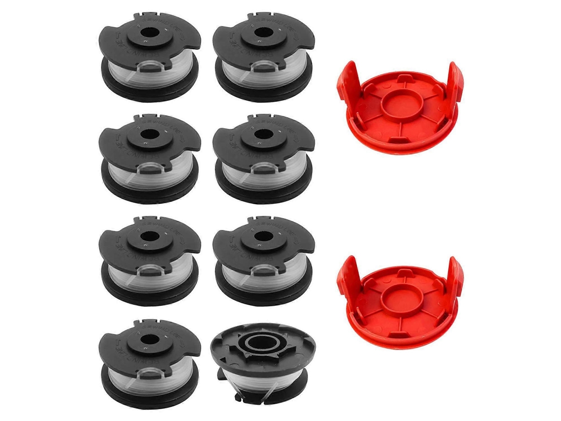Tlh-02+ Tlh-02-1 8 Peças Carretel De Substituição 2 Peças Tampa Do Carretel Para Hyper Tough 20v Max Ht22-401-03-05 Ht-19-