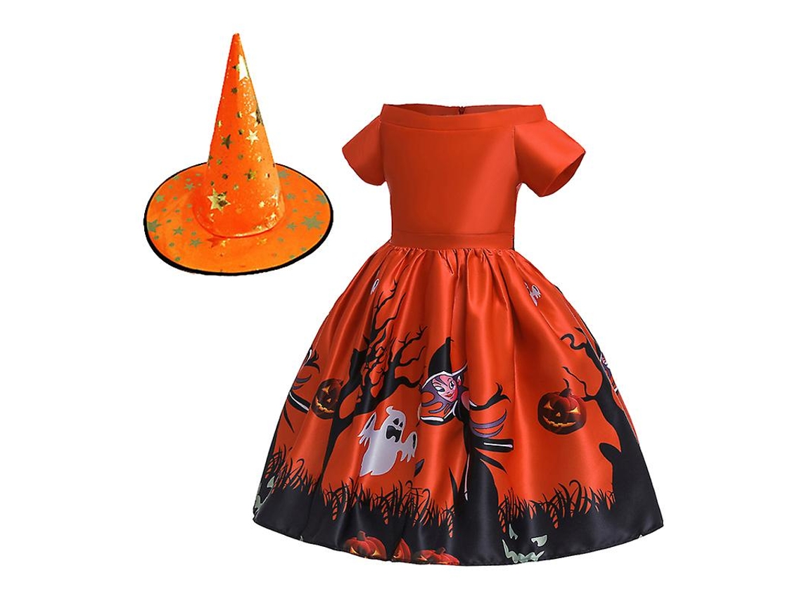 1 Conjunto de Fantasia de Bruxa para Decorações de Halloween ALLINLESS