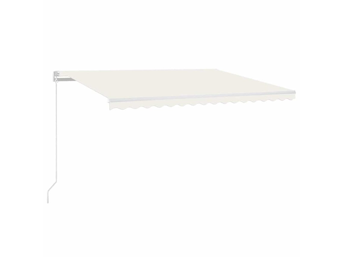 Toldo retrátil VIDAXL Cream Alumínio (400x300 cm)