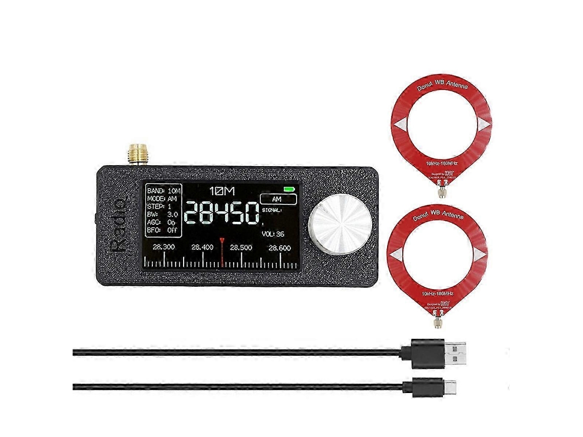 Mini Receptor De Rádio Portátil Si4732 10 Khz 180 Mhz Com Antena De Loop, Rádio Am/fm, Hf, Sw, Mw, Vh, Edição 0718 Olysi Shop