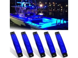 5pcs Business de Luzes Náuticas 12v, Impermeáveis, Luz de Popa para Navios, Canoagem, Lanterna de Navegação
