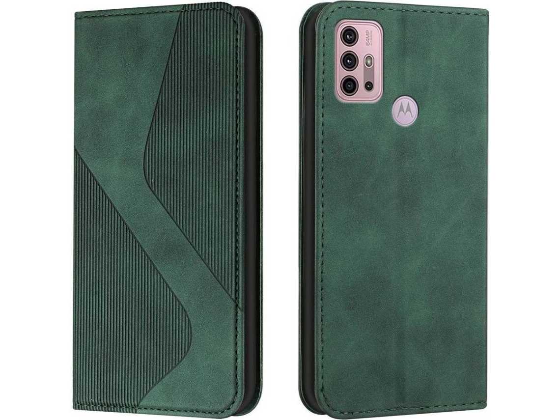 Capa Motorola Moto G10, G20, G30 HFS HOUSE Carteira Verde