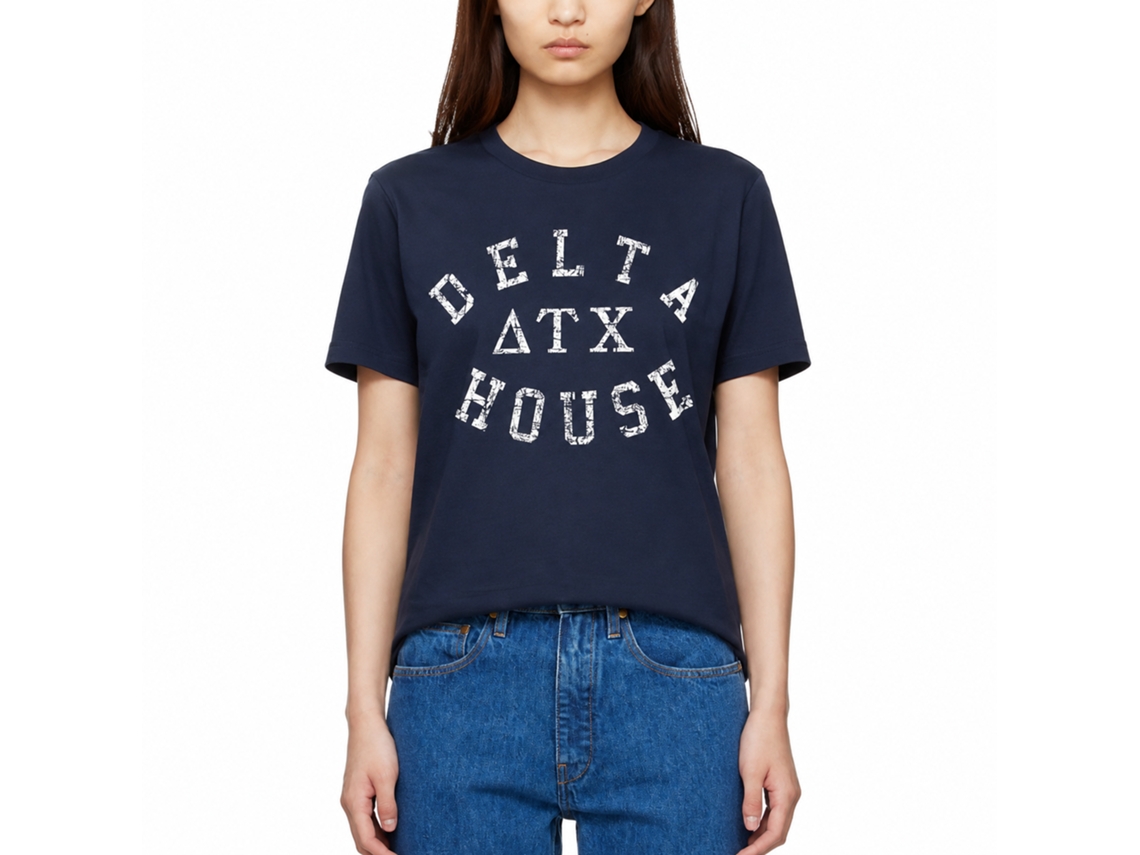 Rockinstone Animal House Movie Delta House Navy Adult T-shirt Size:xl