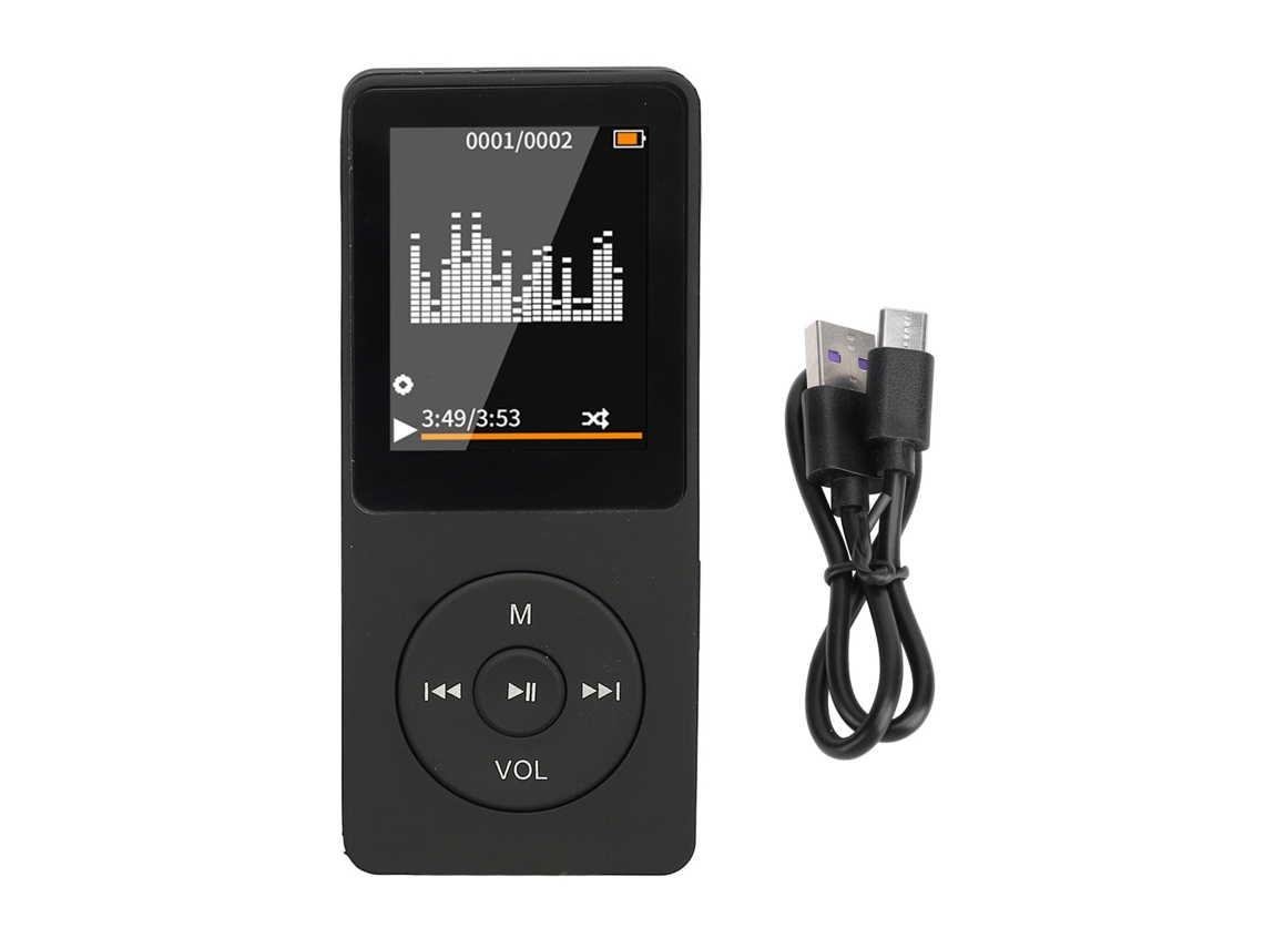 Player MP3 MP4 sem fio Bluetooth, portátil, som lossless, tela 1.8 polegadas, 128x160, pequeno e portátil
