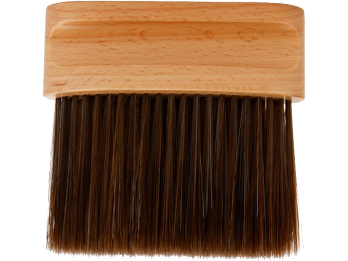 Escova De Limpeza Capilar Imikeya Com Cabo Madeira Natural, Ideal Para Salões De Beleza, Com Design Simples E Superfície