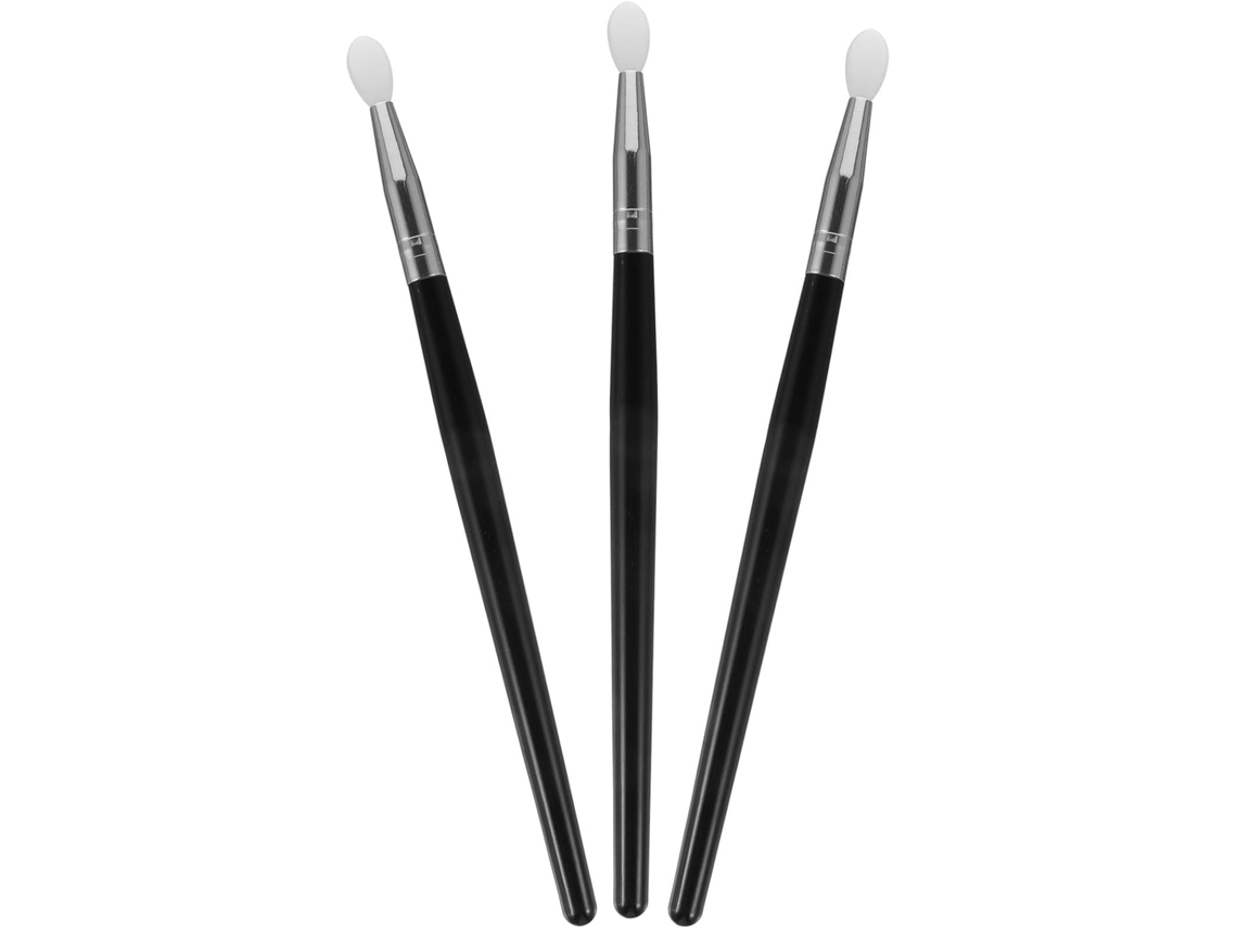 Conjunto de pinças de maquiagem Pretos com superfície de silicone resistente a fluidos