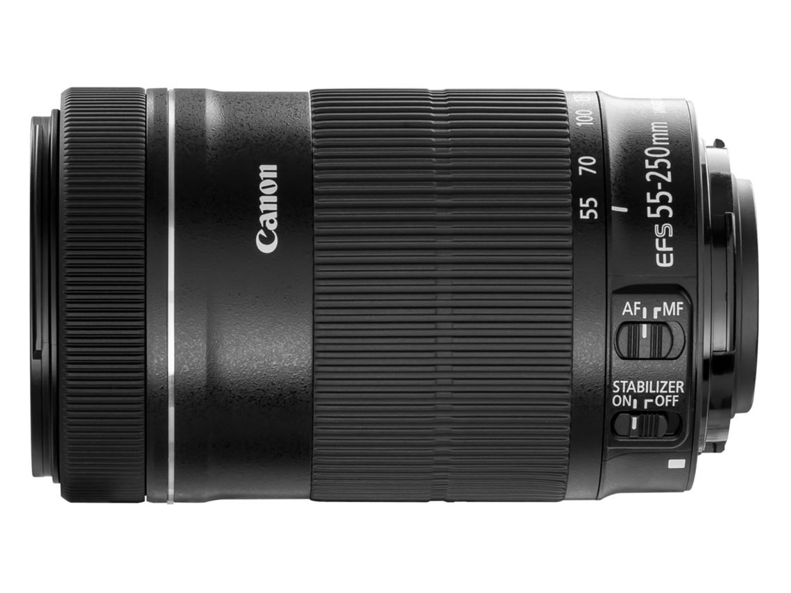 Objetiva CANON EF-S 55-250 mm f/4-5.6 IS STM (Encaixe: Canon EF - Abertura: f/4-5.6)