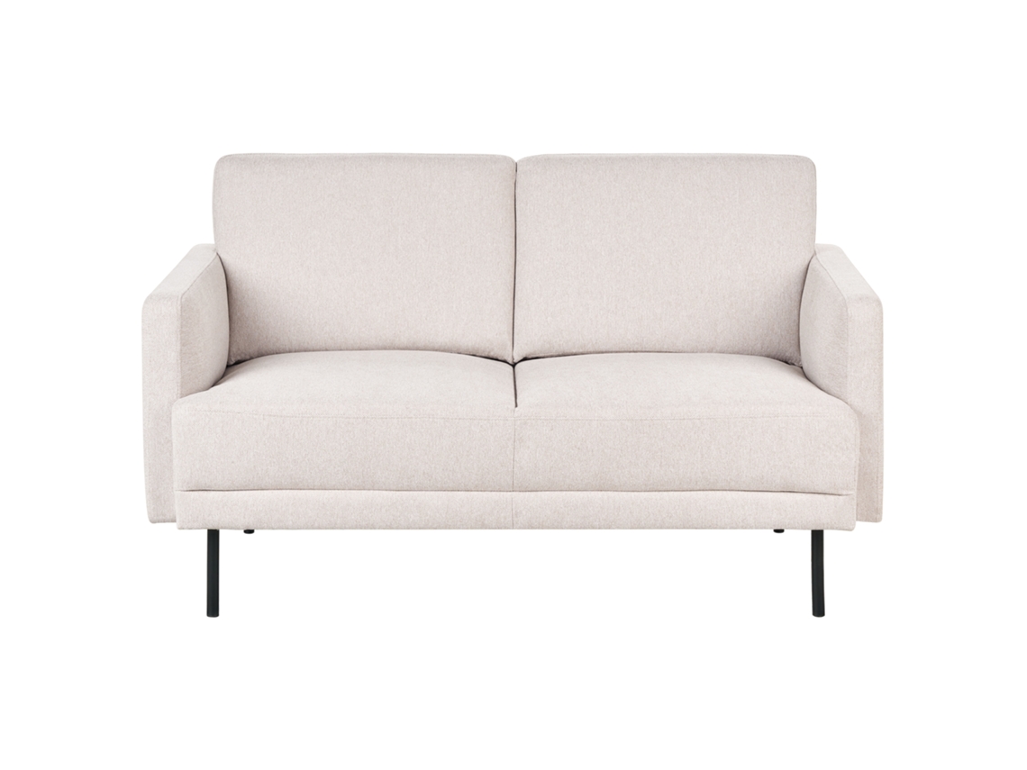 Sofá de 2 Lugares BELIANI Breda de Tecido Creme Claro 150x85x85