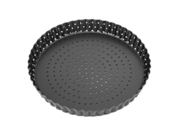 2026da placa para Pizza de Acero Carbono com Buracos para Forno, Molde Profundo (8 Polegadas)
