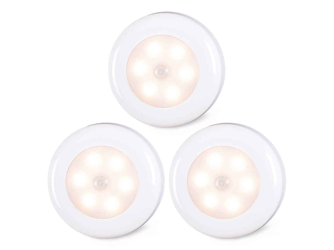 Rebe luz de Sensor de Movimento Interior, Led Sem Fio com Bateria e Alta Cri, para Armários, Gabinetes e Armários, Instalação Fácil