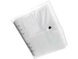Sewroro Álbum Foto Pochette Mini Transparente Colorido Em Pp Proteção De Cartões - Formato 3 Bolsas