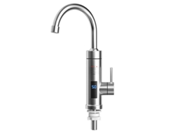 Torneira De Água Quente Elétrica Instantânea Com Display Digital De Aço Inoxidável Para Uso Quente E Frio 