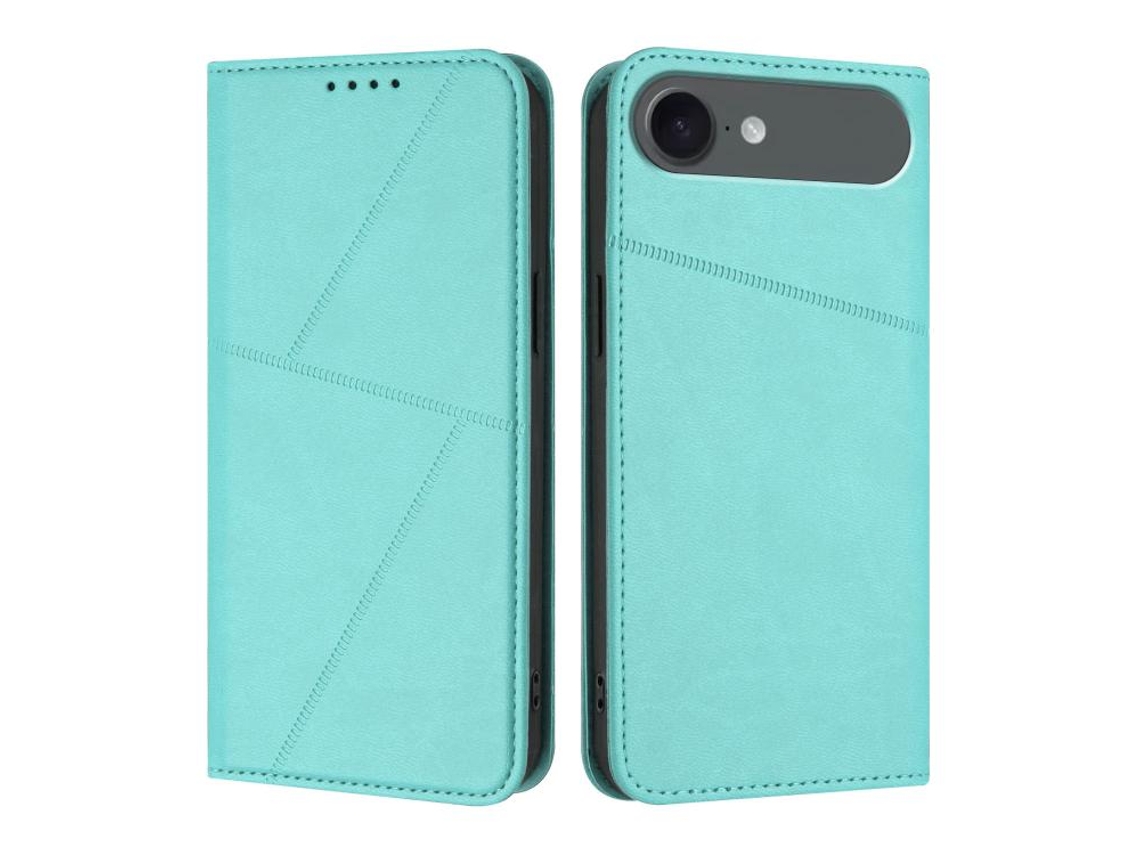 Capa De Couro Fosco Para Iphone 17 Air - Flip Magnético
