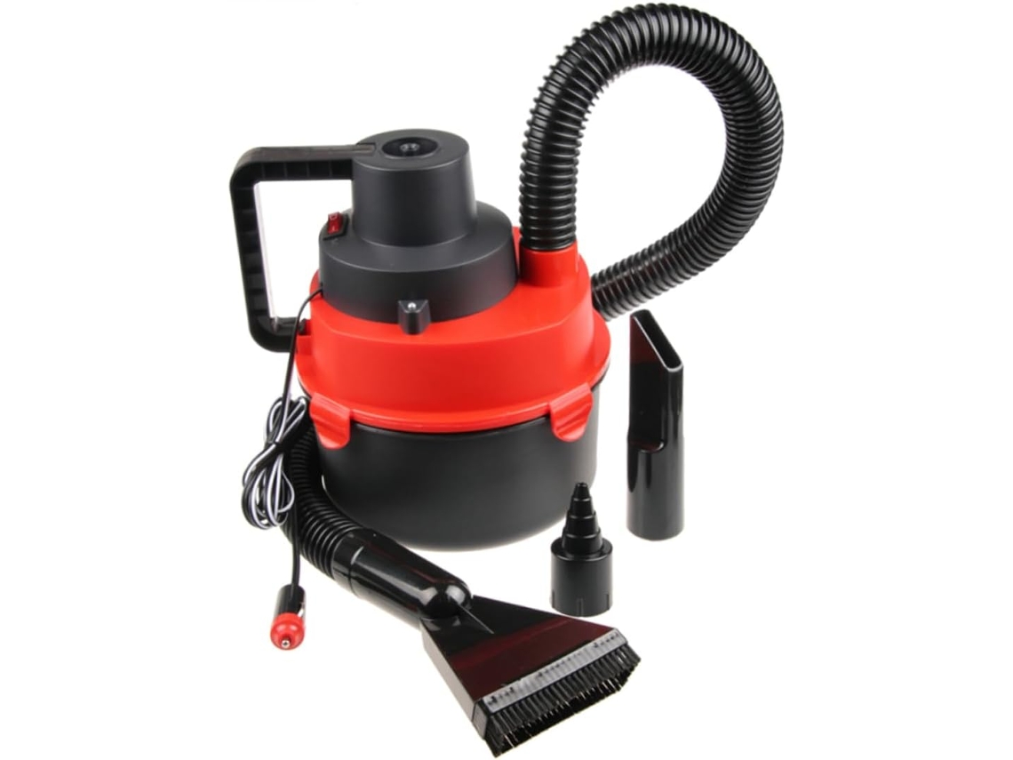 Aspirador De Pó Portátil Iplusmile 12v Para Carro, Espanador Elétrico De Mão Com Luz, Aspirador Para Sólidos E Líquidos