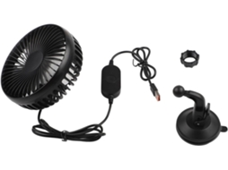 Ventilador Automotivo 12v-24v Com Rotação De 360 Graus, Fluxo Ar