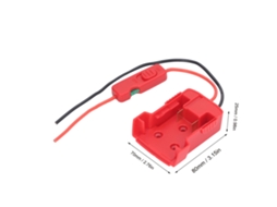 Adaptador De Bateria Com Doca E Conector De Energia, Suporta Fuse 30a, Compatível Com Bateria M18 B2 18v Para Robótica Diy