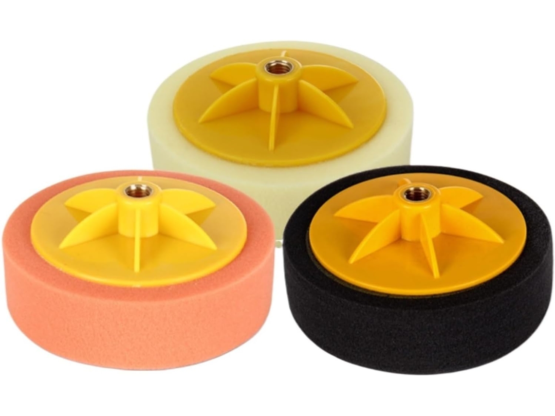 Conjunto De 3 Discos Polimento, Esponjas Polidoras Para Restauração