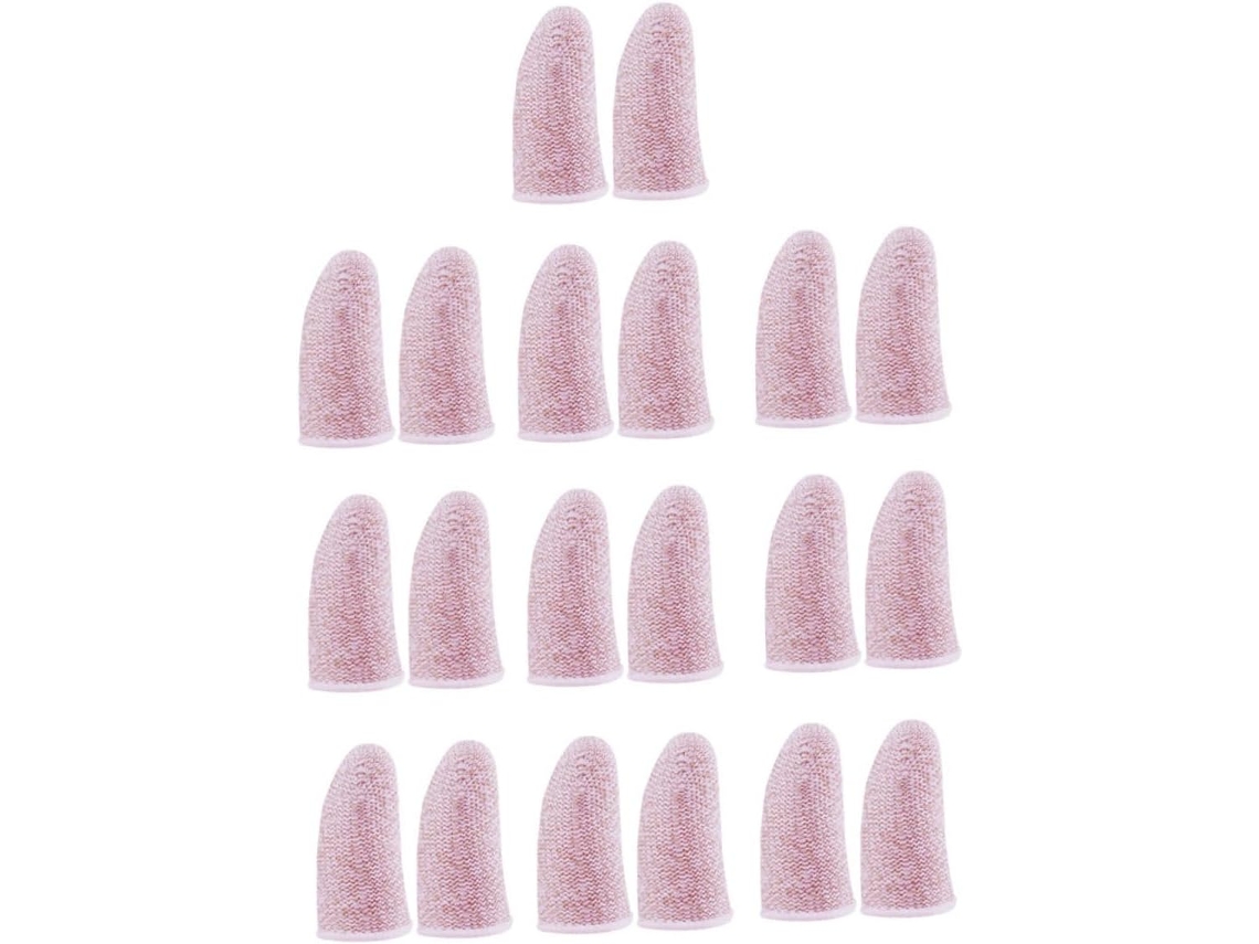 Protetores De Dedo Tofficu Para Jogos, 13-pares Para Adultos, Capas Ergonômicas Em Fibra De Carbono Rosa, Confortáveis