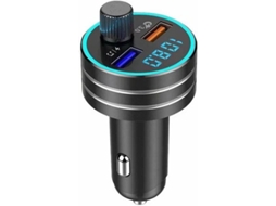Transmissor QPLOVE Bluetooth 5.0 FM para Carro QC3.0 Wireless