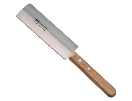 Faca Raclette Saufax Religiosa Faia Cinza E Bege Cabo 12 X 2,5 Cm