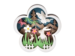 Acessório Decorativo, Formato De Flor, Em Madeira, Tema De Páscoa, Para Casa, Festas E Composição De Ambientes