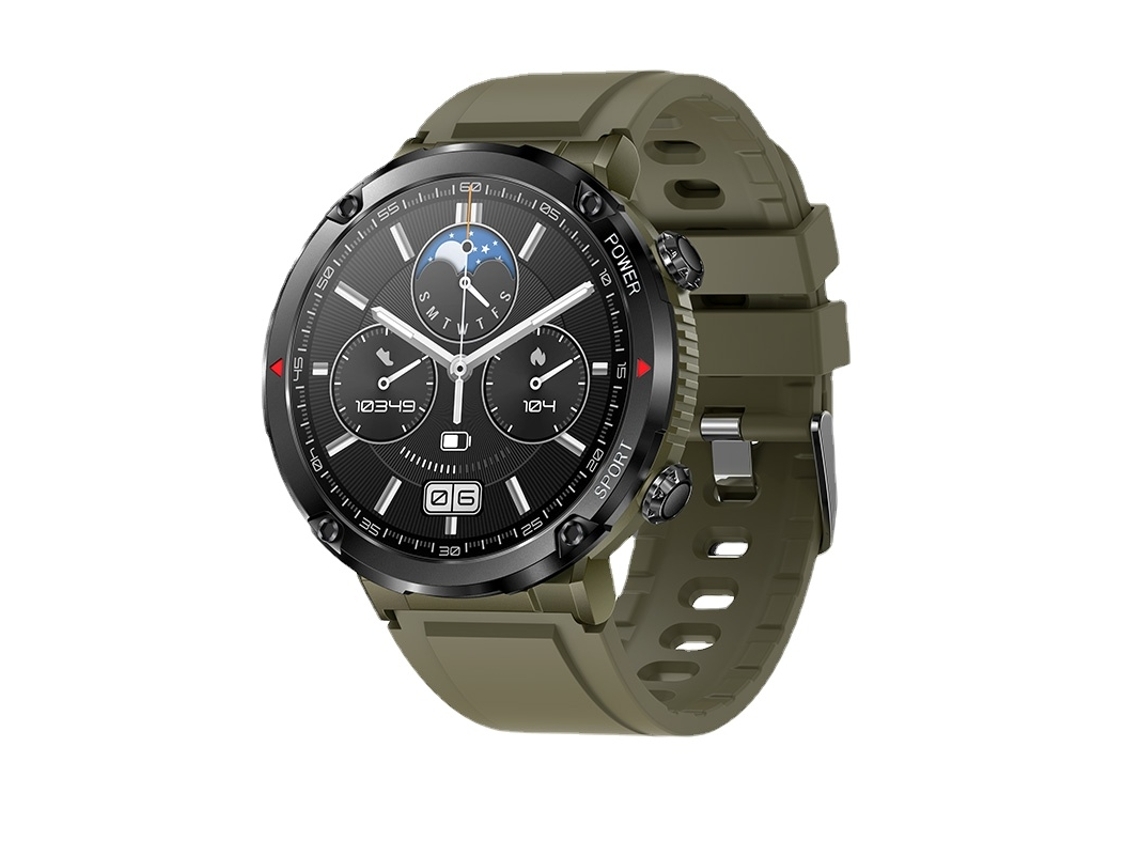 Relógio Inteligente 1.6 Polegada Tela Ips Longa Espera Esportes Relógios Hd Chamada de Voz À Prova Dwaterproof Água Smartwatch para Android