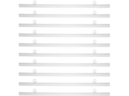 Faixa De Trilho Para Pendurar Pôsteres Com Clipes, 10 Peças, Pvc, 30cm, Fácil Instalação Para Mapas E Pinturas