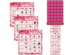 Cartelas de Bingo para o Dia dos Namorados SFUSHOS