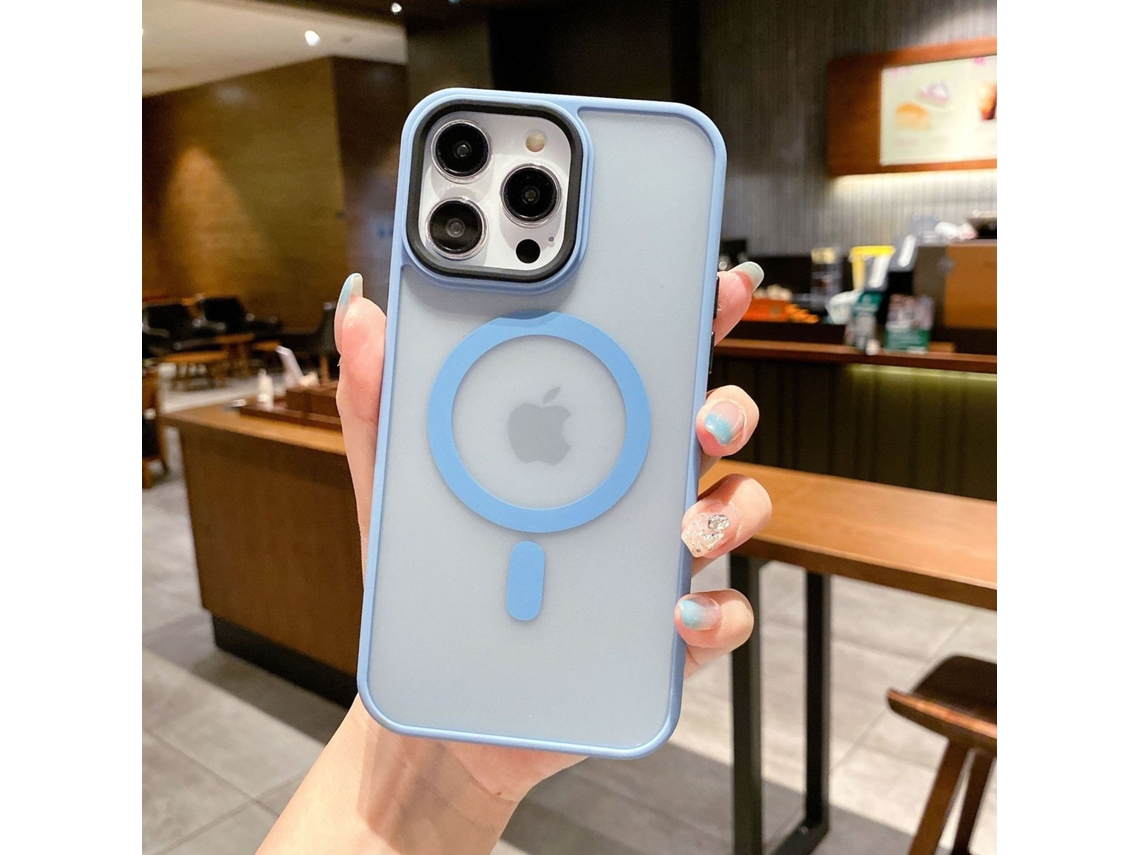 Capa Para Iphone 17 Air, Cor Azul Far Peak, Acabamento Fosco Magnético.