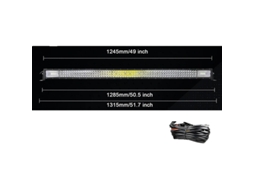 Barra De Luz Led, 540w De Brilho, À Prova Dágua Ip67,fio Reto De 50 Polegadas Oem