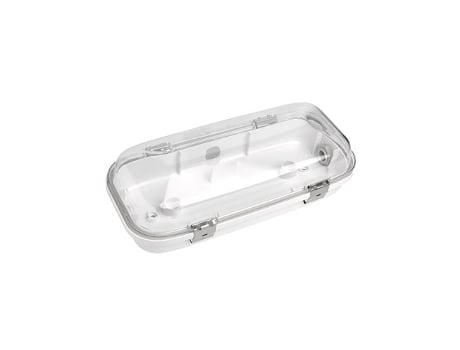 Caixa Impermeável Para Luz De Emergência Stylo Ip65/ik10 28,7x13,4x8,6cm Cor Branca Normalux