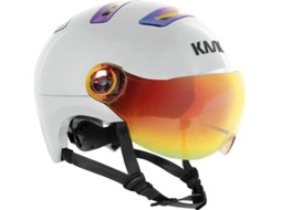 Capacete de bicicleta de montanha KASK Urban R - Rainbow (Tam: M/L - Azul, Branco)