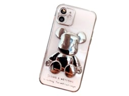 Capa de Celular EOOCOO (prateado Brilhante Eletroforrado Transparente)