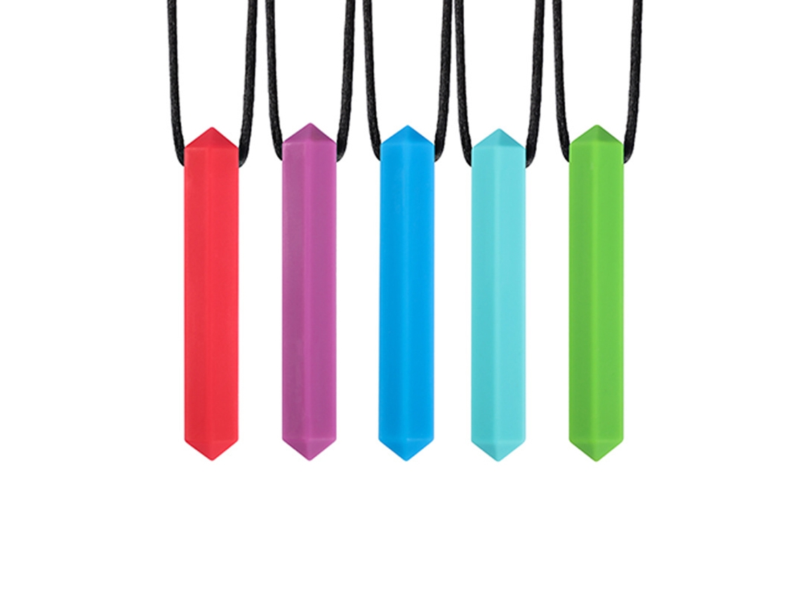 Colar Masticável LAXISCREED Silicone para Autismo Adhd Spd