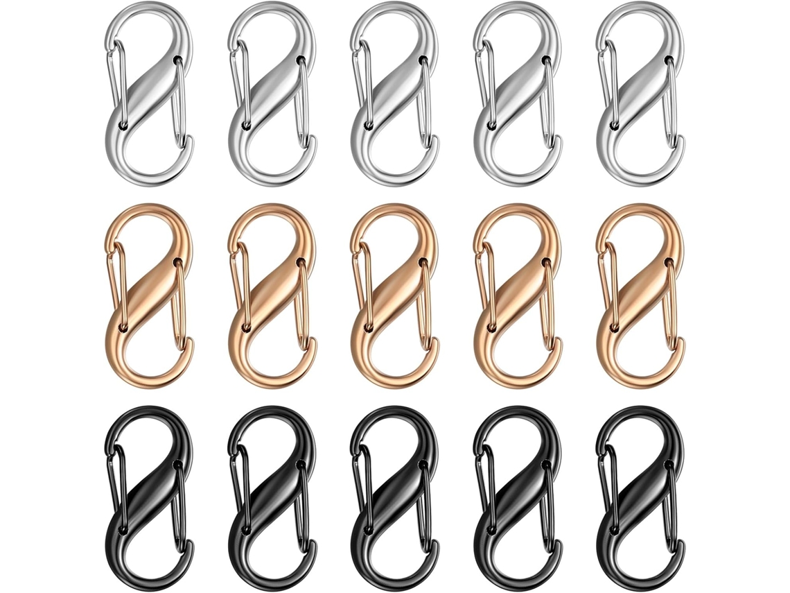 Conjunto De 15 Presilhas De Segurança Para Zíper, Em Metal, Para Mala, Mochila E Bolsa Em Viagens