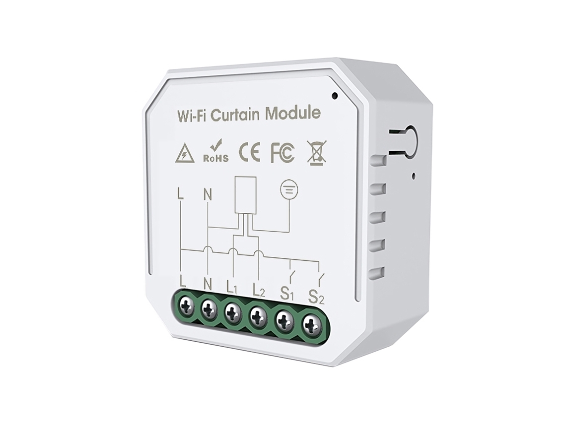 Módulo de interruptor de cortina inteligente Tuya Wifi (para adaptação de casa inteligente, adequado para adaptação de cortinas)
