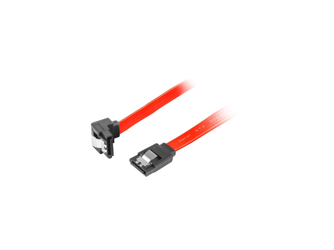 Cabo de Dados SATA II LANBERG para Computador ou Laptop 3GB S F F 0,5m Angular