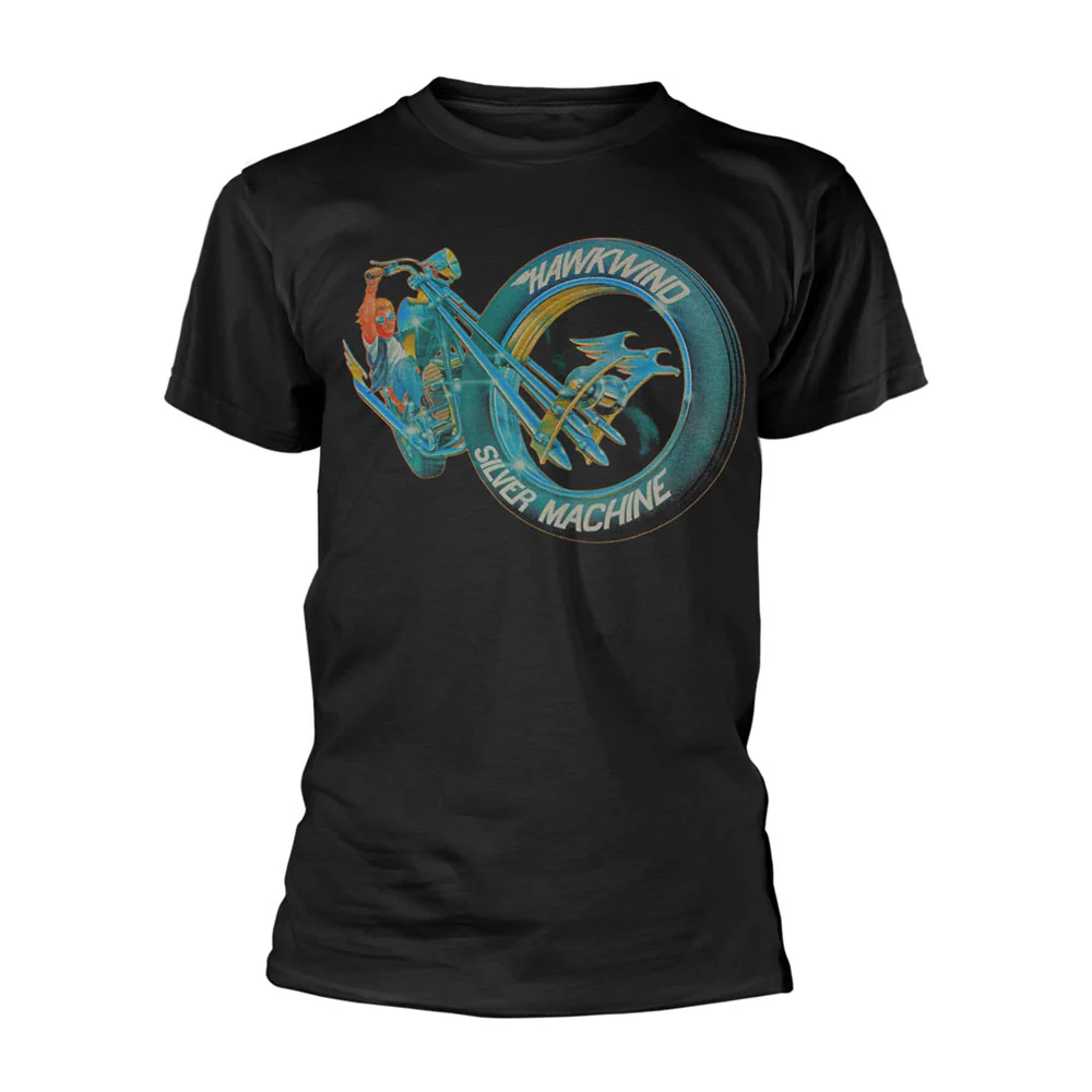 Rockinstone Hawkwind Silver Machine T-shirt Classic（s）