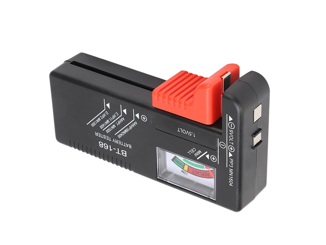 Laxiscreed Testador Digital De Pilhas Aa, Aaa E 9v Para Para-baias E Dispositivos