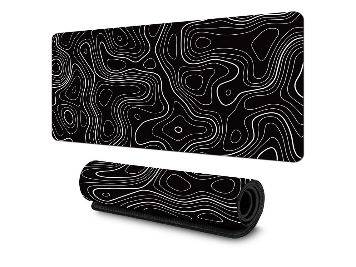 Elemento De Mapa Topográfico Exclusivo, Material De Superfície Mais Macio, Mousepad Longo Xxl Estendido Para Jogadores*