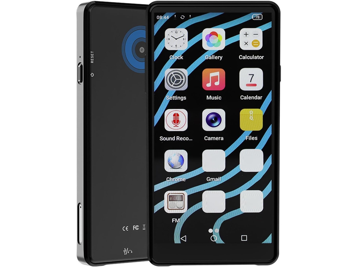 Reprodutor De Mp3 64 Gb Com Bluetooth E Wi-fi, Música Mp4 Tela