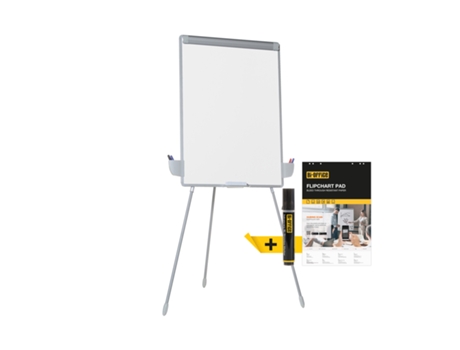 Bi Office Cavalete Tripé Station 200 Superfície Magnética, Aro Cinzento, 70 X 100 Cm Ea23060433