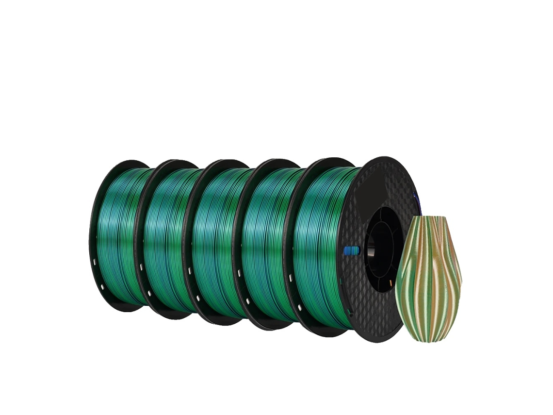 Filamento De Impressão 3d Silk Pla, 5kg, Múltiplas Opções De Cores,5kg Seda Tripla Bgo Oem
