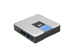 Gateway Voip Internet Phone 2 Portas Adaptador Sip Rj45 Cabo Para Linksys Pap2t Plugue Ue 100 240v Brilvibera